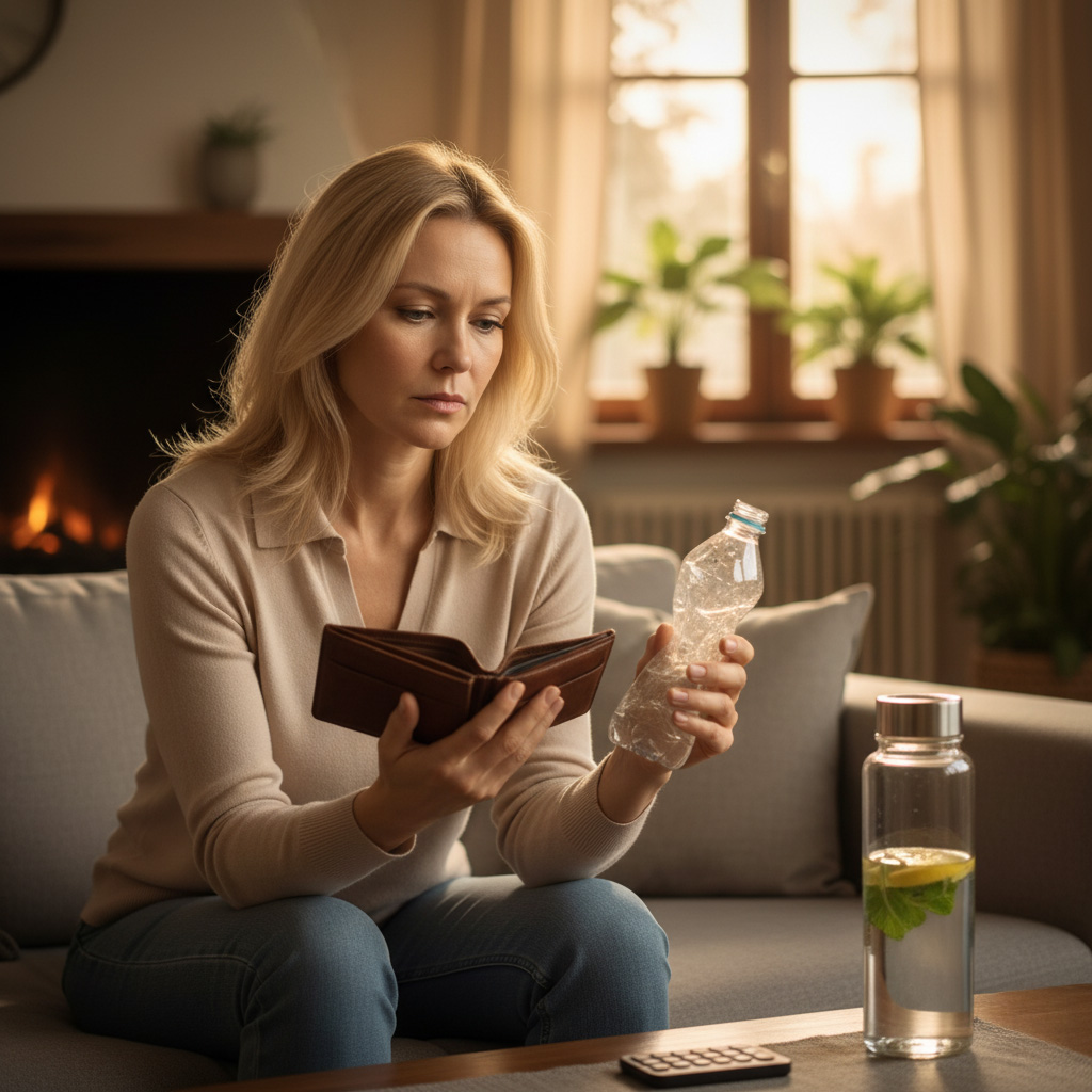 sklenena ekologicka flasa na vodu